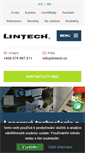 Mobile Screenshot of lintech.cz